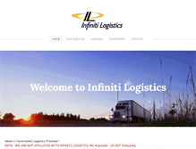 Tablet Screenshot of infinitilogistics.com